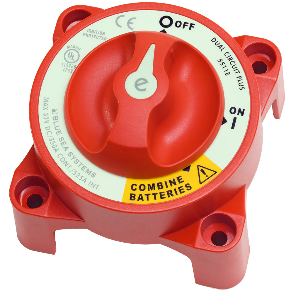 Blue Sea 5511e e-Series Dual Circuit Plus Battery Switch [5511E] - Image 4