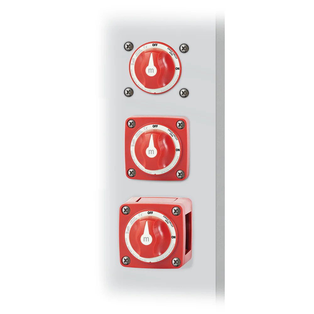 Blue Sea 6006 m-Series (Mini) Battery Switch Single Circuit ON/OFF Red [6006] - Image 3